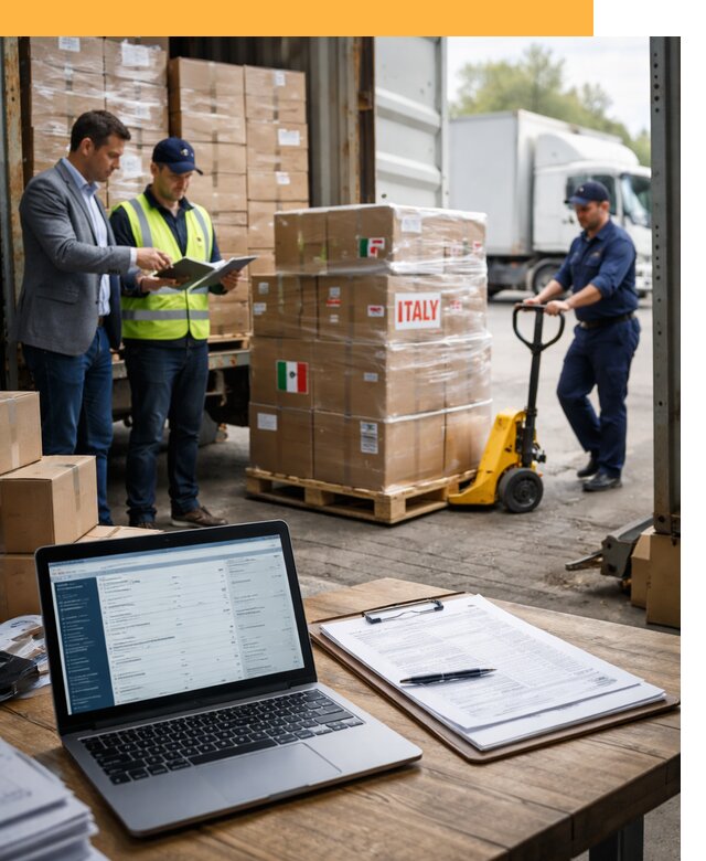 Доставка грузов из Италии: морские и авиаперевозки от 18461