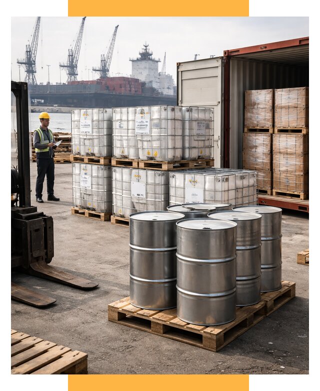 Доставка химического сырья из Индии от 256400 р. | СетСервис-Кнг