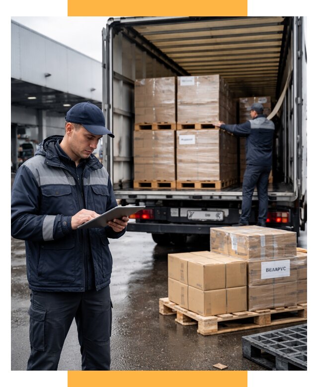 Доставка грузов из Беларуси от 15384 р. логистика СетСервис-Кнг