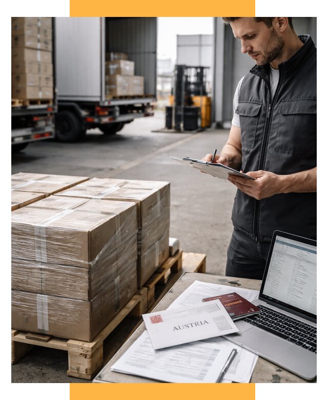 Доставка в Австрию от 66664 р. Логистика и экспорт СетСервис-Кнг