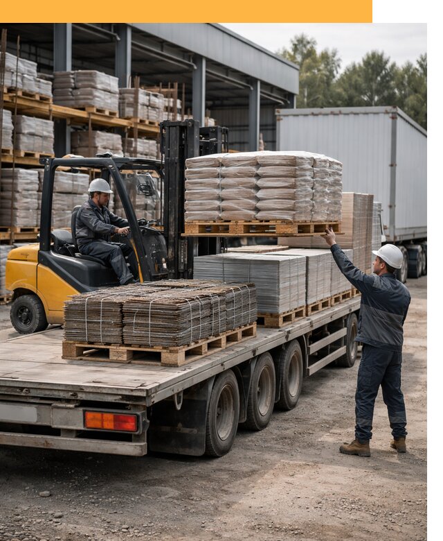 Перевозка строительных материалов по миру от 5641 руб