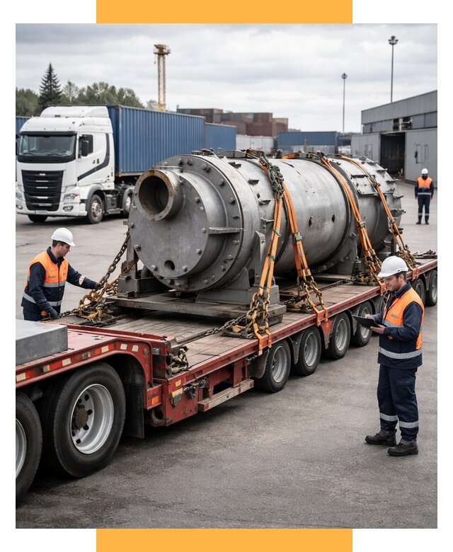 Перевозка тяжеловесных грузов под ключ от 153840 р. | СетСервис-Кнг